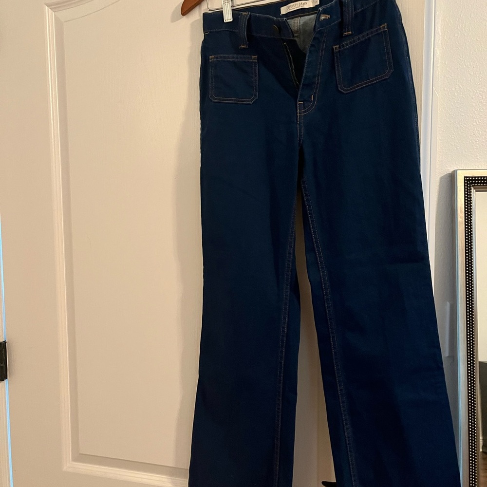 Christy Dawn Dark Blue Flare Jeans
